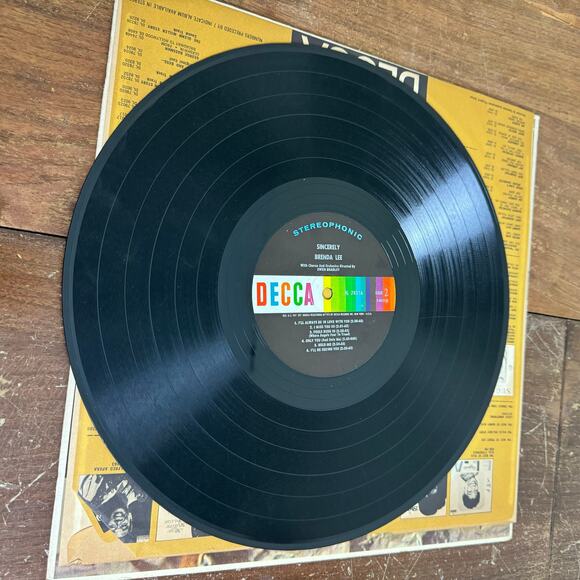 Sincerely Brenda Lee‎ LP Vinyl Record Decca Records - Picture 4 of 4